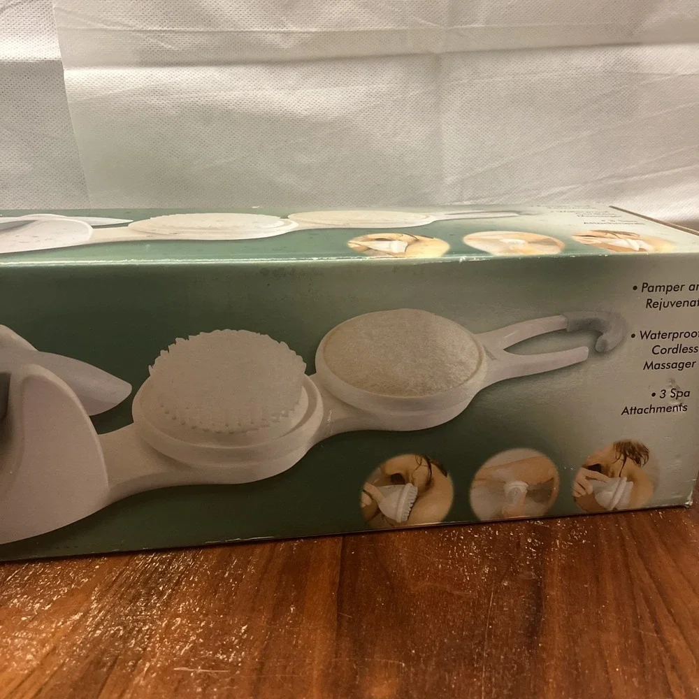Pollenex S5740 Personal Spa Cordless Massager 3 Attachments